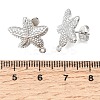 304 Stainless Steel Stud Earring Findings STAS-D391-03C-P-3