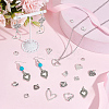 90Pcs 15 Style Tibetan Style Alloy Pendants TIBE-SC0001-81-4