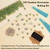 Natural Green Aventurine Beaded Pendant Decoration Jewelry Set DIY Making Kit DIY-OC0012-06-4