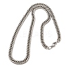 6MM 304 Stainless Steel Cuban Link Chain Necklaces for Men NJEW-B134-08B-P-4