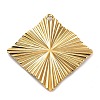 Ion Plating(IP) 304 Stainless Steel Pendants STAS-M323-38G-1