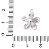 Brass Micro Pave Cubic Zirconia Pendants KK-D357-11P-3