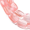 Cherry Quartz Glass Beads Strands G-K357-D07-01-4