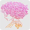 Large Plastic Reusable Drawing Painting Stencils Templates DIY-WH0202-101-1
