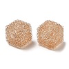 Drusy Cube Resin Rhinestone Beads RESI-C038-02G-2