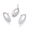 Tarnish Resistant 304 Stainless Steel Stud Earring Findings STAS-L238-072P-1