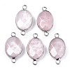 Natural Rose Quartz Links/Connectors G-T131-102-29-1