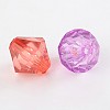Faceted Bicone Transparent Acrylic Beads DBB16MM-4
