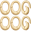 10Pcs Brass Spring Gate Rings KK-BBC0015-85-1