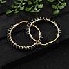 Beaded Hoop Earrings X-EJEW-JE03830-04-2
