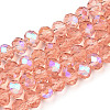 Electroplate Glass Beads Strands LS-EGLA-A034-T8mm-L24-1