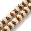 Opaque Solid Color Glass Beads Strands GLAA-G098-02D-1