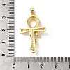 Rack Plating Brass Micro Pave Cubic Zirconia Pendants KK-U022-07A-01-3