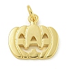 Halloween Theme Rack Plating Brass Pendants KK-Z067-18G-06-1