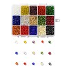 375G 15 Colors Glass Seed Beads SEED-JP0004-01-4mm-1