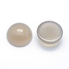 Natural Grey Agate Cabochons G-P393-R46-14.5mm-2