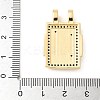 Brass Micro Pave Cubic Zirconia Pendants KK-U053-20G-01-3