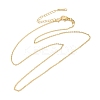 Brass Cable Chain Necklaces LS-NJEW-B119-08G-2