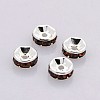Brass Grade A Rhinestone Spacer Beads RB-A014-Z7mm-15S-1