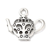 Teapot Tibetan Style Zinc Alloy Charms TIBEP-R334-179AS-RS-1