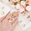 9Pcs 3 Style Real 18K Gold Plated Brass Micro Pave Cubic Zirconia Pendants KK-BC0010-46-3