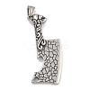 304 Stainless Steel Big Pendants STAS-D110-01AS-1
