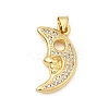 Brass Micro Pave Cubic Zirconia Pendants KK-I360-047G-1