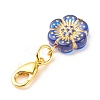 Plating Acrylic Pendant Decorations HJEW-JM00671-5