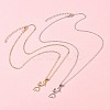 2Pcs 2 Colors Mom Daughter Hand in Hand Family Heart Alloy Pendant Necklaces NJEW-FS0001-10B-9