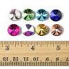 80Pcs 8 Colors Glass Pointed Back Rhinestone RGLA-FS0001-20-5