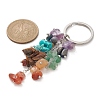 Chakra Natural & Synthetic Gemstone Chip Bead Keychain KEYC-JKC00534-02-2
