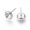 Non-Tarnish 304 Stainless Steel Post Stud Earring Settings LS-STAS-E446-02A-P-2