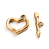 Ion Plating(IP) 304 Stainless Steel Toggle Clasps X-STAS-D142-02A-G-2
