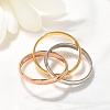 304 Stainless Steel Triple Circle Finger Rings Jewelry RJEW-C121-01-2