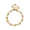 304 Stainless Steel Heart Link Bracelets for Women BJEW-L706-03G-4