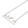 304 Stainless Steel Alps Pendant Necklaces LS-NJEW-Z001-01S-1