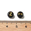 Plating Opaque Acrylic Beads OACR-R005-03Z-3