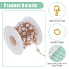 DIY Brass ABS Imitation Pearl Bead Handmade Chains Necklaces Making Kits DIY-HS0001-65B-4