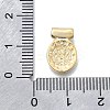 Religion Theme Brass Hammered Pendants KK-V010-09GP-01-3