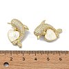 Brass Micro Pave Clear Cubic Zirconia Pendants KK-A221-21A-G-3
