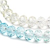 Transparent Painted Glass Beads Strands DGLA-A034-T6mm-A21-4