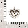 Brass Micro Pave Cubic Zirconia Pendants KK-C134-27GP-3