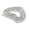 Brass Micro Pave Cubic Zirconia Pendants KK-P280-01P-2
