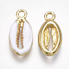 Alloy Enamel Pendants PALLOY-T065-27D-2