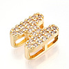 Brass Micro Pave Cubic Zirconia Charms KK-N254-217G-H-2