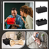 Lizard Skin Print Plastic 2 Cufflink Gift Storage Boxes CON-WH0107-86B-5