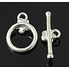 Sterling Silver Toggle Clasps X-STER-A008-55-2