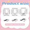 180Pcs 3 Styles 304 Stainless Steel Spiral Bone Tips STAS-GF0001-20-2