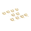 Clear Cubic Zirconia Tulip Hoop Earrings EJEW-G312-11G-3