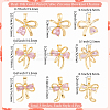 12Pcs 3 Style Brass Micro Pave Cubic Zirconia Pendants KK-BBC0019-52-2